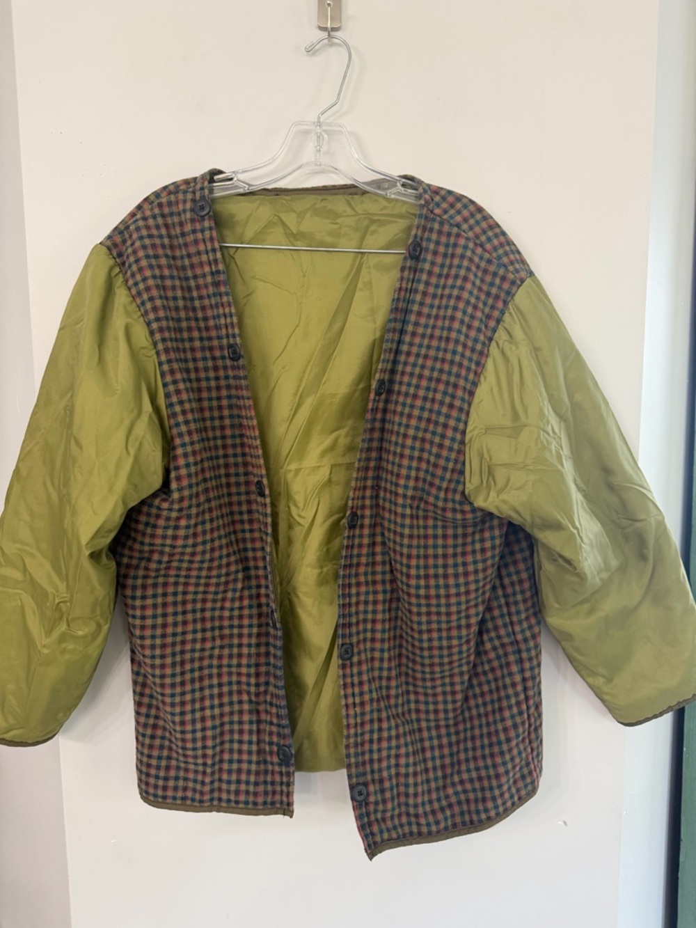 Vintage LL Bean Khaki Canvas Work Jacket w/ Primaloft Liner Outdoor Workwear - Picture 9 of 10